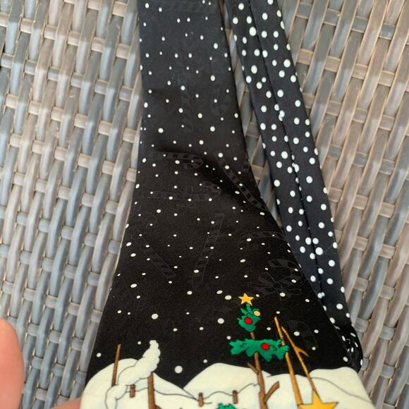 Golfing Santa Christmas necktie - Picture 3 of 5